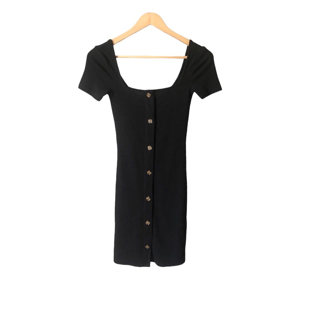 Divided Black Dress